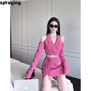 spraying váy Chân váy thời trang váy nữ Cổ điển Korean xu hướng thời trang WSQ2440OYY 16Z240416