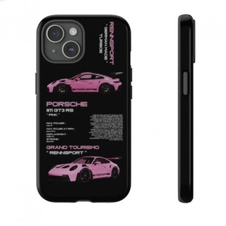Ốp điện thoại Turboe màu hồng Porsche GT3 RS có thể áp dụng đượciphone 15 14 13 12 11Promax X / xsxr vỏ chống rơi OMNN