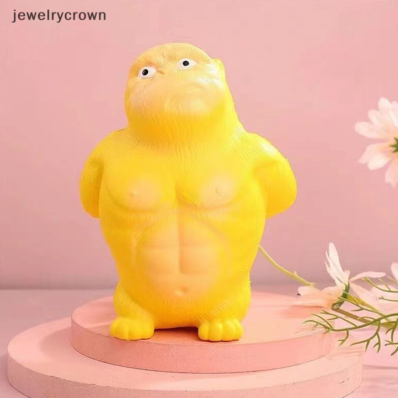 [Jewelrycrown] Antistress Big Giant Orangutan Fidget Toys, Squishy Toys, Elastic Monkey, Funny Gorilla, Trò chơi giảm căng thẳng, Trang trí nhà cửa Sc Boutique