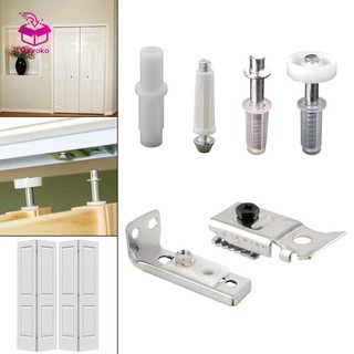 Bộ phần cứng cửa hai lần Devoko Xoay và hướng dẫn Bánh xe trượt Tủ quần áo Phần cứng cửa