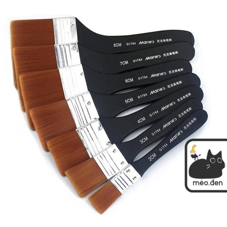 Cọ vẽ quét mảng màu lớn panhxo MARIES  - Hoạ cụ Hakuart