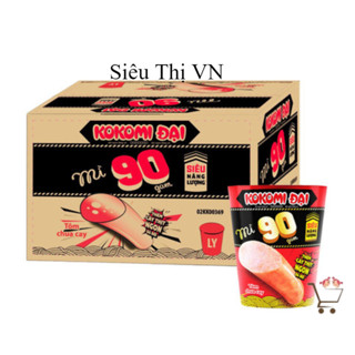 THÙNG 24 LY MÌ HƯƠNG VỊ TÔM CHUA CAY THÊM CÂY THỊT KOKOMI ĐẠI 90GR