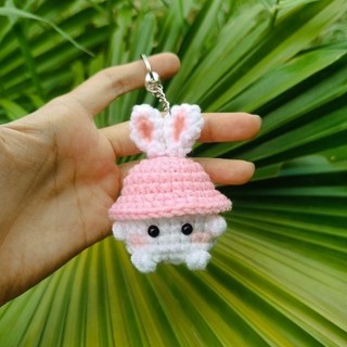 Móc khoá len hình nấm cute handmade