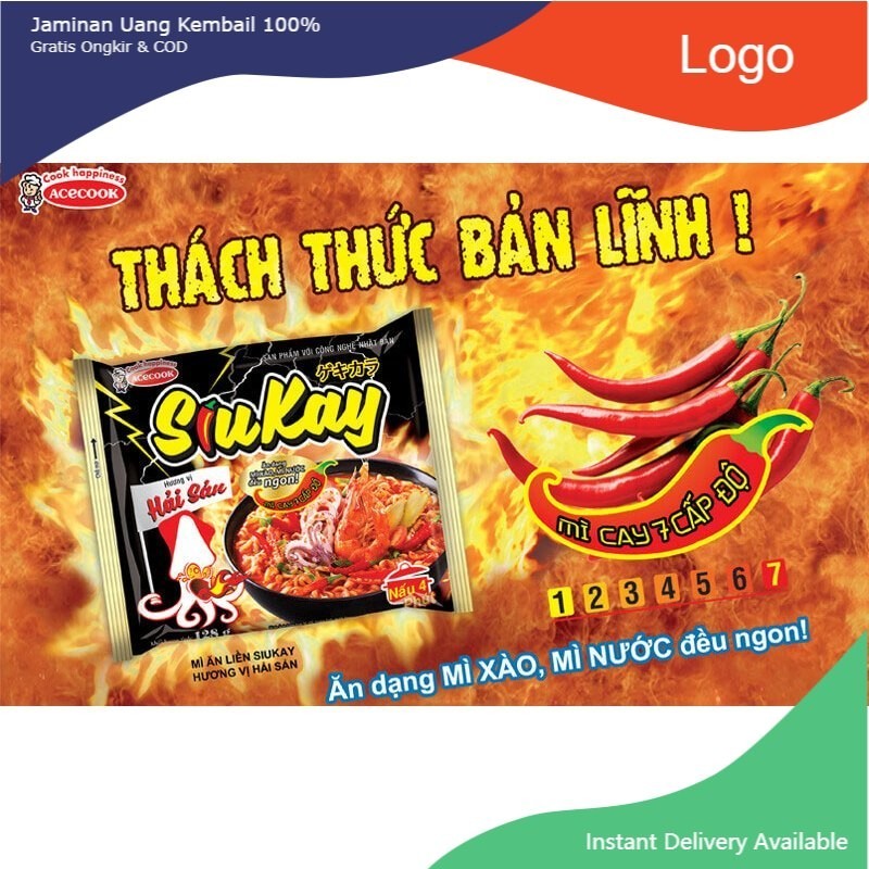 Combo 3 gói Siukay Hải sản Acecook