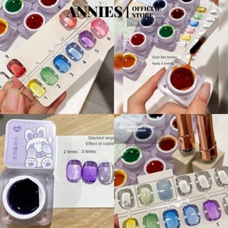 Annies Sơn Móng Tay Trái Cây Kẹo 9 Màu Glaze Keo Acrylic Trong Suốt Lọ 6g Keo Sơn Móng Tay Trong Suốt Cao