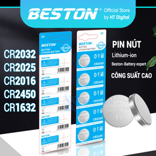 Vỉ 05 Pin nút 3V Beston CR2032 CR2025 CR2016 CR 1632 CR2450  dùng cho remote xe máy ,điều khiển quạt, cân điện tử