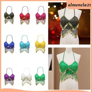 Áo ngực trang phục khiêu vũ bụng Sequin cho buổi biểu diễn câu lạc bộ đêm