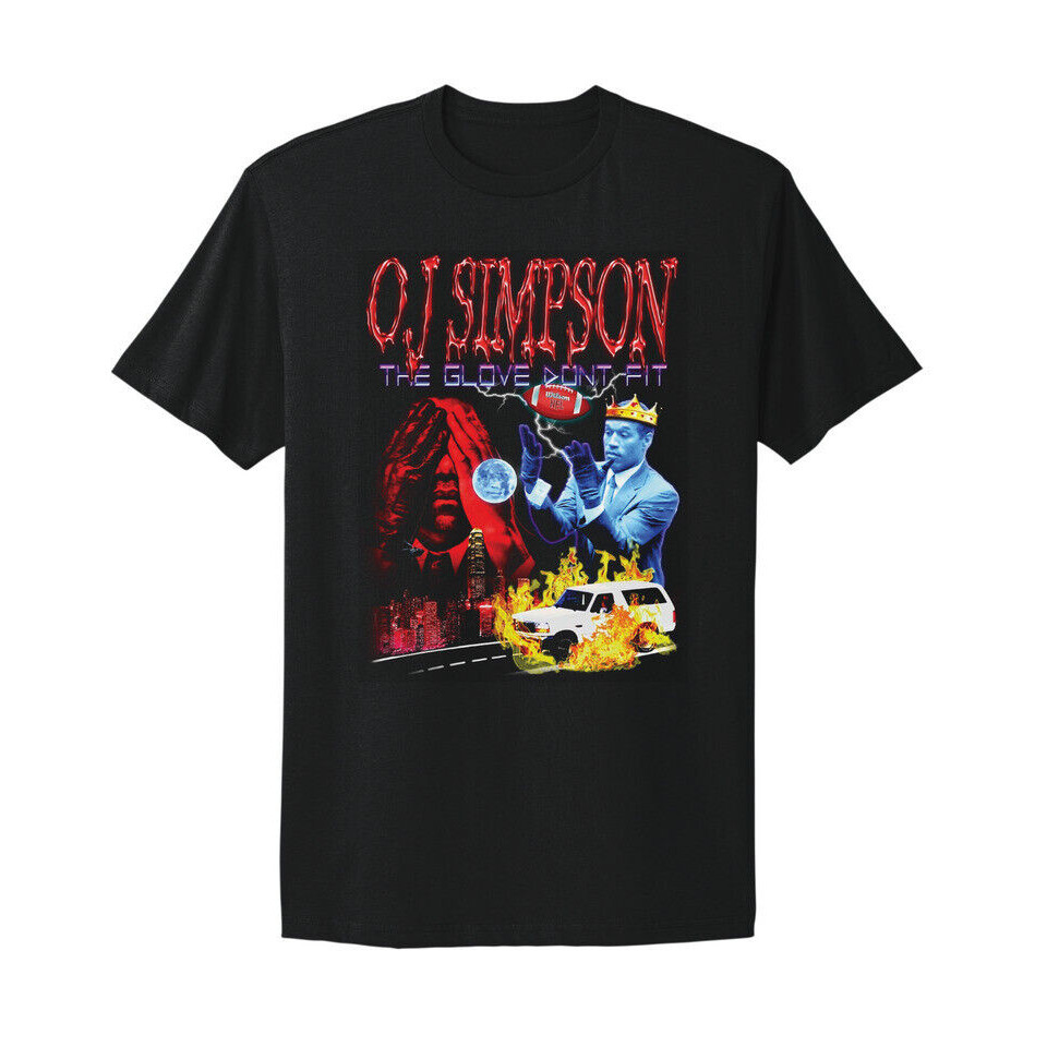Áo thun Oj Simpson Găng tay Dont Fit Bronco Chase