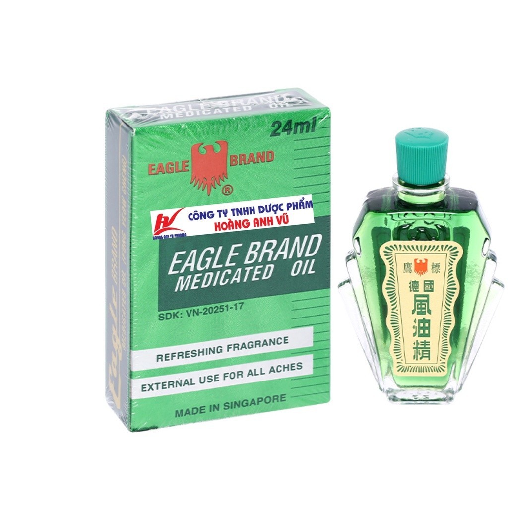 (HÀNG CTY-24ML) DẦU GIÓ XANH CON Ó EAGLE BRAND-DẦU XANH SINGAPORE