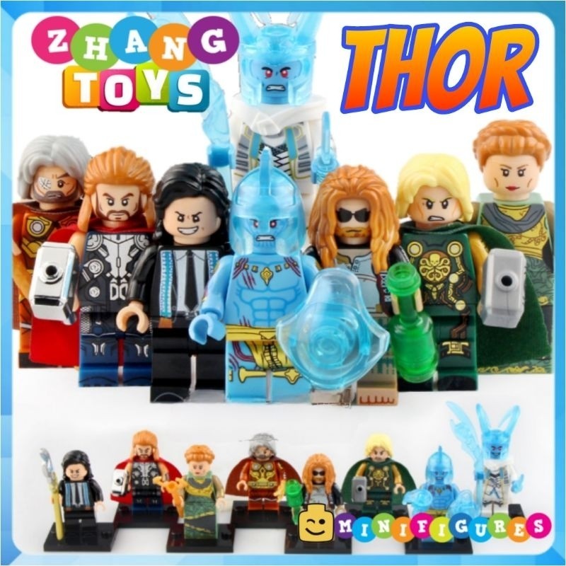 Đồ chơi Xếp hình Thor Odin Laufey Loki Frigga Minifigures Xinh X0269