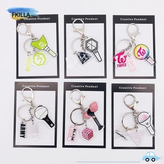 ☆FKILLA☆ Nghệ sĩ Hàn Quốc acrylic mới BTS GOT7 BLACKPINK TWICE EXO móc chìa khóa túi