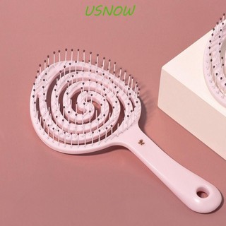 Usnow Bàn Chải Tóc Màu Trơn, Hình Cuộn Dây Muỗi Thông Hơi Hình Lollipop Lược Cắt Tóc, Macaron Di Động Phong Cách Tóc Afro Lỗ Treo Lược Massage Da Đầu Phụ Kiện Tóc