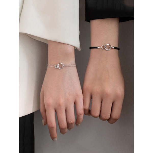 Cặp Đôi Vòng Tay Cặp Đôi Vòng Tay Dành Cho Nam Nữ Mobius Cặp Đôi Vòng Tay Xuân Hè 2024 Mới Thiết Kế 