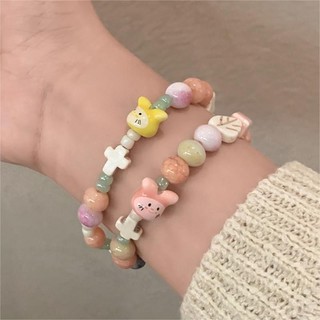 Hoạt Hình Hạt Vòng Tay Màu Kẹo Đáng Yêu Hạt Lắc Tay Trang Trí Cổ Tay Cô Gái Người Bạn Quà Tặng Phụ Kiện Thời Trang