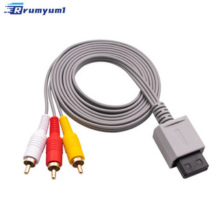 Còn hàng! Cáp Av Đa Năng Cho Nintendo Wii Điều Khiển Bảng Điều Khiển Âm Thanh Video Av Cáp Tổng Hợp Cho Will Dây Cáp