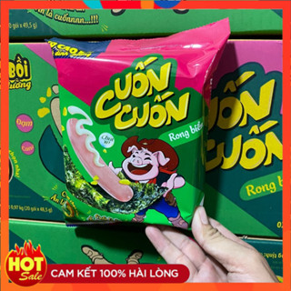 Xúc Xích Heo Cao Bồi Cuốn Cuốn Bánh Tráng - Rong Biển gói 50g ( Gói 3 Cái Xúc Xích )