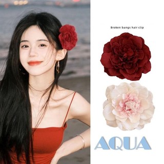 Anana-nữ Bé Gái Kẹp Tóc Hoa Mẫu Đơn Chuyển Màu Mỏ Vịt Kẹp Kỳ Nghỉ Đẹp Chân Tóc