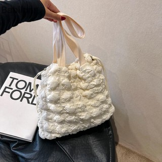  Túi xách nữ Puffer Tote thông thường Cloud Pleatd Túi Puffy Satchel Túi mua sắm