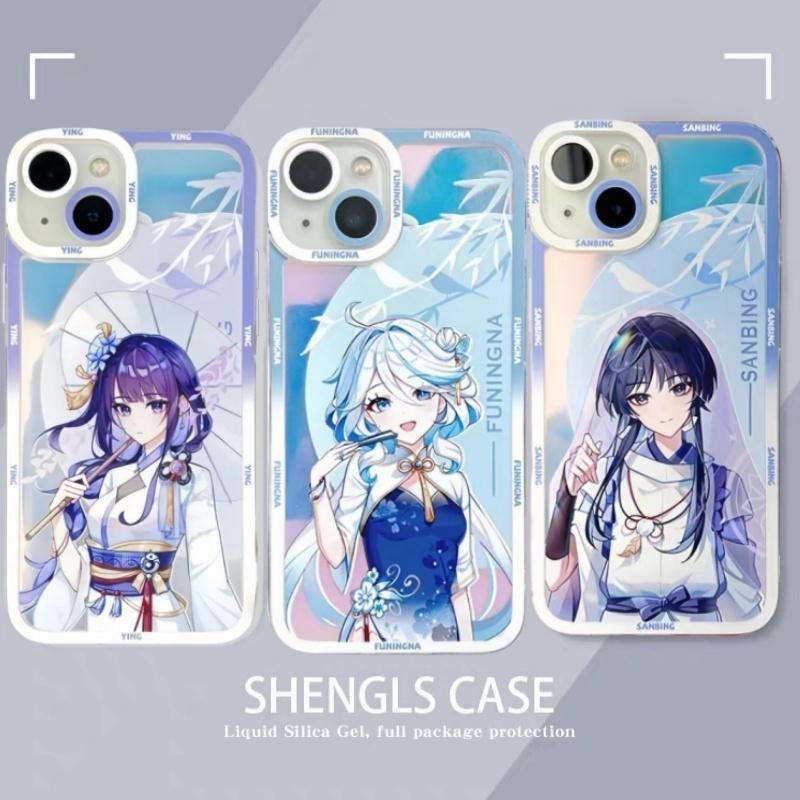 Vỏ Genshin Impact Furina Cho OPPO A17 A18 A16 A15 A15S A17K A16K A3S A5S A9 A5 A53 2020 A38 A58 A78 