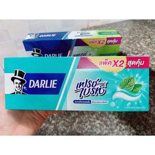 (HÀNG THÁI 140G-160G) KEM ĐÁNH RĂNG DARLIE HỘP 2 TÚYP