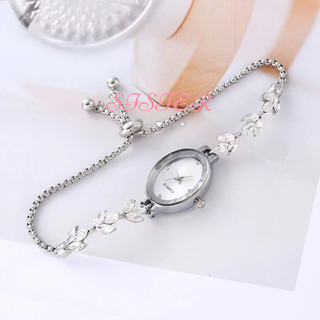 Đồng hồ nữ sọc mỏng hình bầu dục thời trang SISTER có thể điều chỉnh, đồng hồ nữ thạch anh