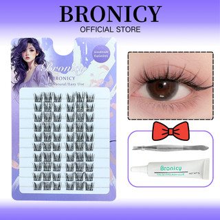 Bronicy Lông Mi Giả Lười Bộ Ba Nâng Cấp ABA Tự Nhiên Mô Phỏng Cụm Đơn Truyện Tranh Ghép Lông Mi Hàng Ngày