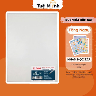 Giấy vẽ màu nước Klong A3 300gsm MS 781 giấy họa cụ vẽ mỹ thuật siêu dày chất lượng cao