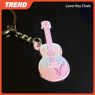 Taylor Swift Lover Gradient Matte Guitar Móc khóa Mặt dây chuyền Túi móc khóa Quà tặng dễ thương