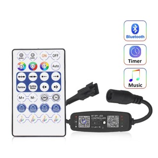 Ws2811 WS2812B Bộ Điều Khiển LED RGB Bluetooth Music USB 5V 12V DC 24V Băng LED Địa Chỉ Dải Pixel Đèn IC Điều Khiển Từ Xa