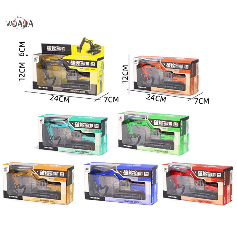 Woada Inertia Máy Xúc Kỹ Thuật Mô Hình Xe Trẻ Em VN Quà Tặng