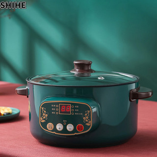 SHIHE Nồi nấu điện đa chức năng Nồi nấu điện gia đình chống dính lớp phủ hẹn giờ