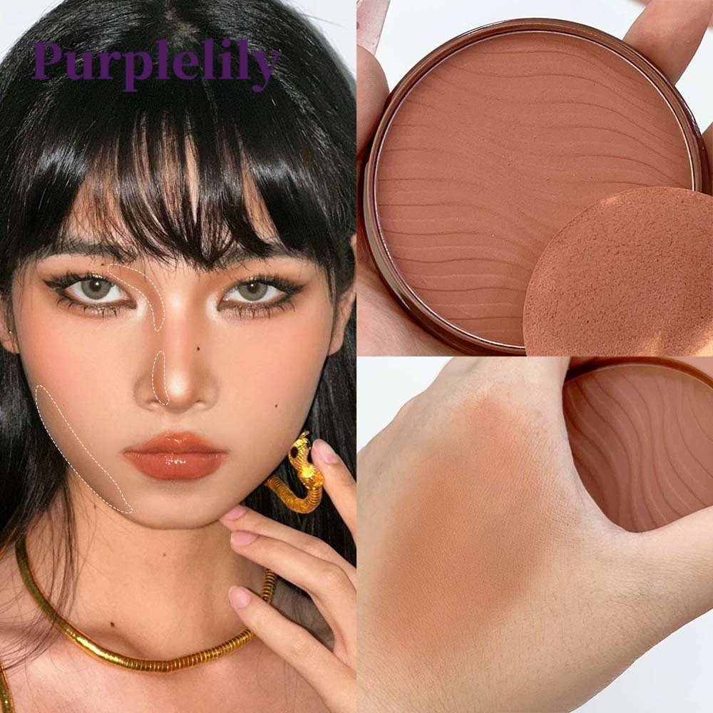 4 Màu Matte Brown Contour Powder - Oil Control Contour Bronzer Shading Powder -Modified Outline Prof