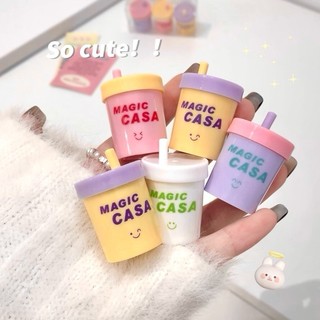 Magic casa lip balm dưỡng ẩm dưỡng ẩm son bóng chống thấm nước lâu dài tự nhiên di động