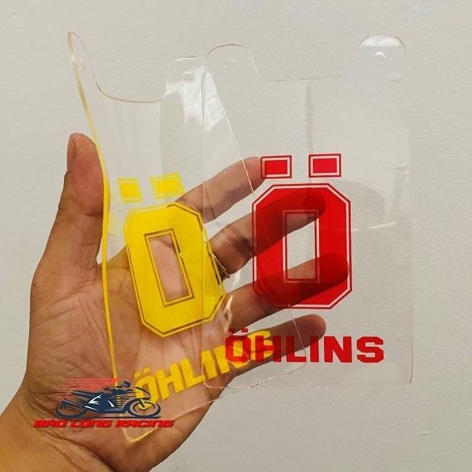 Nhựa Dẻo che phuộc Meca gắn Exciter Winner Sonic Satria Raider FX chống bể kiểu Ohlinsss tặng kèm Ốc