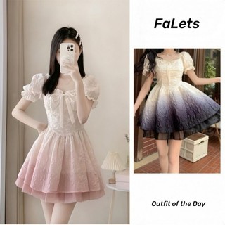 Váy cottagecore Đầm babydoll Đầm dự tiệc xinh Đầm Pháp Cổ Vuông Puff Tay Đầm Nữ Mùa Hè Trà Nghỉ Siêu Cổ Tích Công Chúa Puff