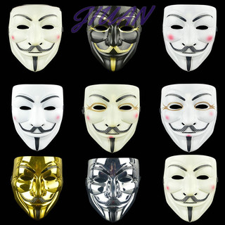 Juanchitengyefine Anonymous Vendetta Guy Fawkes Hacker Mặt nạ dành cho người lớn Halloween Tiệc lạ mắt