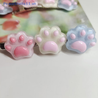 Peaceshells 2023 Mới Dễ Thương Màu Hồng Thú Cưng Phụ Kiện Tóc Mèo Móng Vuốt Vịt Miệng Kẹp Tóc Thú Cưng Hoạt Hình Mềm Chó Mèo Ngọt Ngào Cô Gái Bên Kẹp Tóc VN