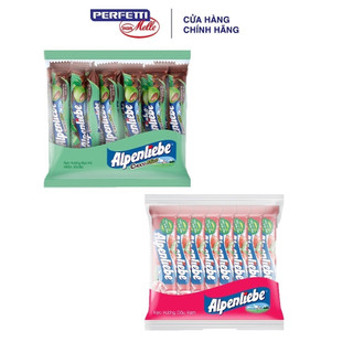 Combo 32 thỏi Kẹo Alpenliebe Hương Dâu Kem và Kẹo Alpenliebe hương bạc hà nhân socola