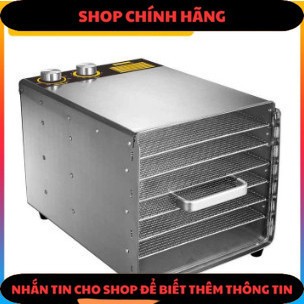 Máy Sấy Thực Phẩm Sấy Khô Hoa Quả, Đồ Ăn Chế Biến, Tia UV Khử Khuẩn, 6 Khay Inox 304 Chuẩn, Hàng Chính Hãng (TN)