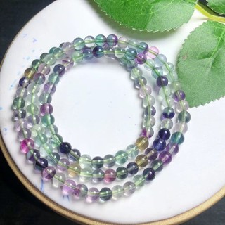 Vòng tay ba vòng Fluorite, Đặc điểm kỹ thuật 5,5mm, Phiên bản học sinh Ảnh hưởng ba chiều thủ công