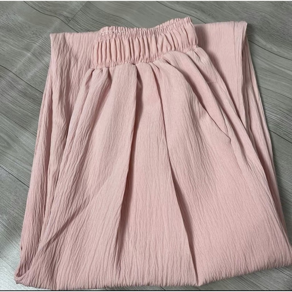[Combo 2 quần] Quần Ống Rộng Chất Đũi Cạp Chun Lưng Cao dài 95-104cm phong cách nhật chất nhẹ -mát Lên Dáng Siêu Xinh | BigBuy360 - bigbuy360.vn