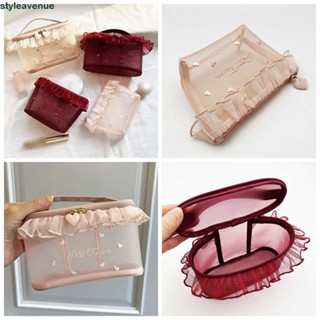 Styleavenue Lưới Ví Đựng Tiền Xu, Hộp Đựng Mỹ Phẩm Túi Xách Lưới Túi Đựng Mỹ Phẩm, Dây Kéo Đơn Giản Túi Rửa Khăn Giấy Túi Trang Điểm Thêu Ngoài Trời