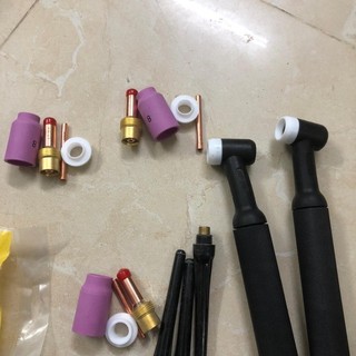 Bộ lọc khí mỏ hàn tig WP (sứ hàn, lọc khí, đệm cách điện, kẹp kim, chuôi tig dài)
