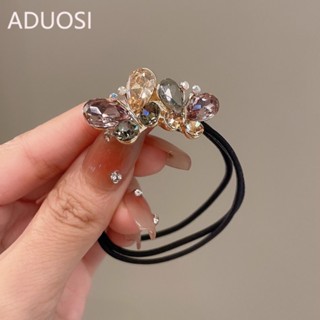 Hàn Quốc Thanh Lịch Bướm Tóc Giả Pha Lê Đầu Dây Cô Gái Buộc Tóc Influencer Nữ Tóc Vòng Mũ Đội Đầu