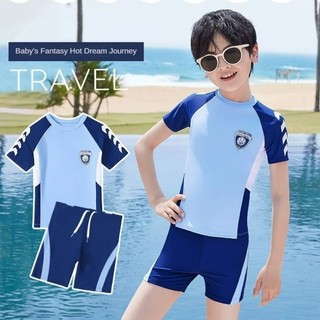 Đồ bơi trẻ em bé trai mùa hè hai mảnh đồ bơi đi biển ngày lễ