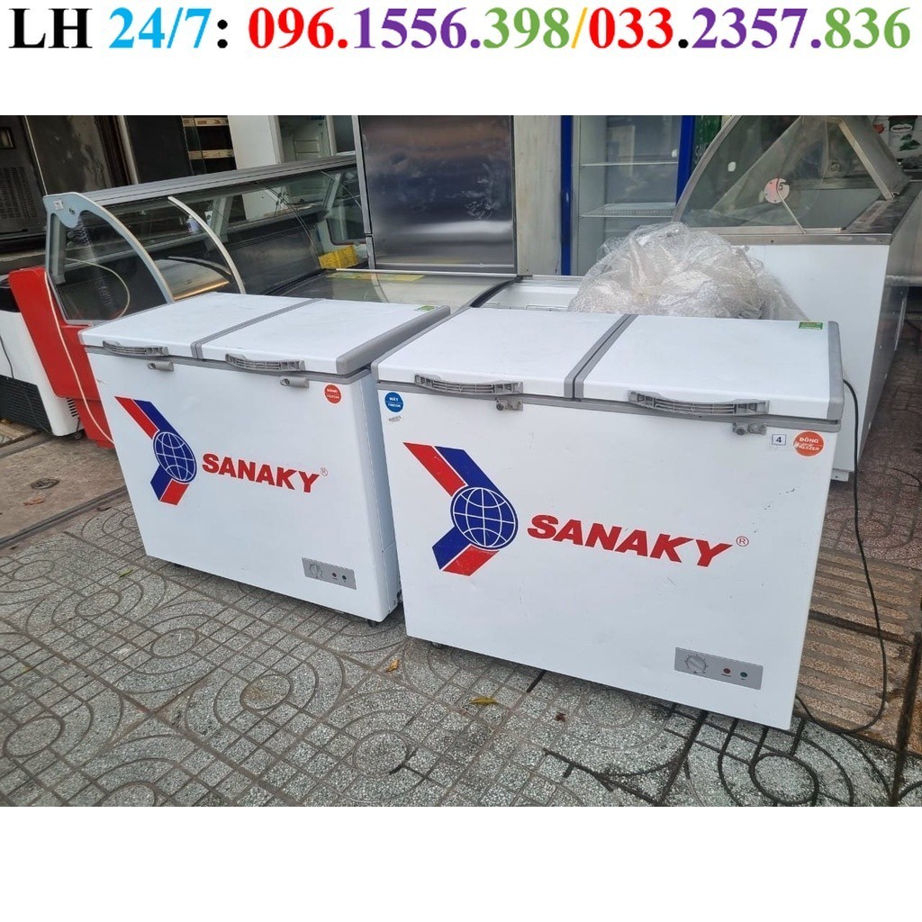 tủ đông,mát hiệu sanaky vh-255w2 dung tích 250L mới 90%