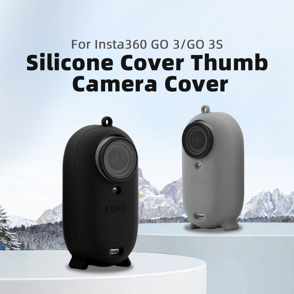 Tương thích với Insta360 GO3 / 3S Thumb Camera Silicone Case Camera Hành Động Bảo Vệ Cơ Thể Phụ Kiện