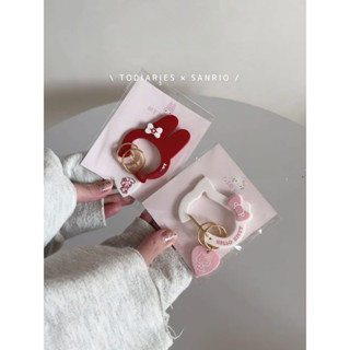 Love kitty Hello kitty Melody Carabiner Túi Mặt dây chuyền Móc khóa