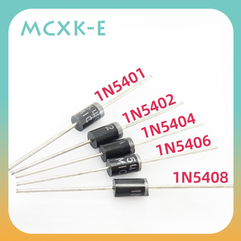 20 chiếc 1N5400 1N5401 1N5402 1N5044 1N5406 1N5407 1N5408 Diode chỉnh lưu nội tuyến DO-201AD / DO-27