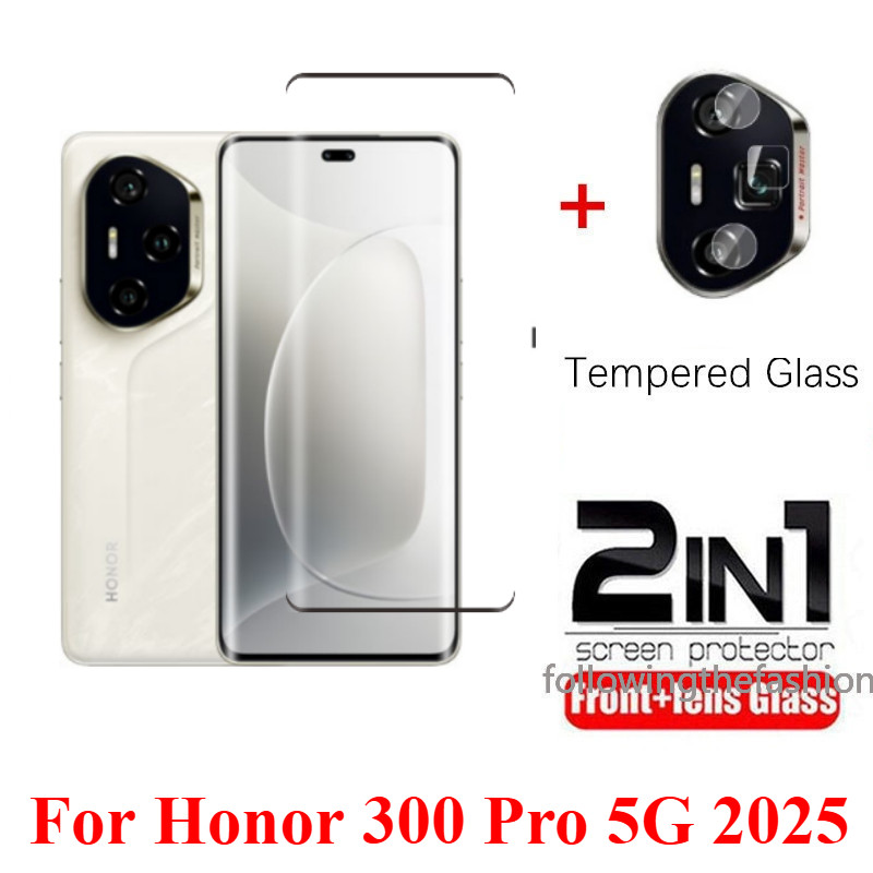 Phim Kính Cường Lực 2 Trong 1 Full Cover Cho honor 300 Pro 5G honor 300 Pro honor 300Ultra 300Pro Go